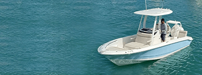 Boat cruising on the water