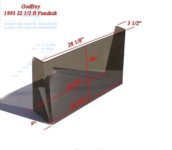 Godfrey 1993 22 1/2ft Hurricane Fundeck