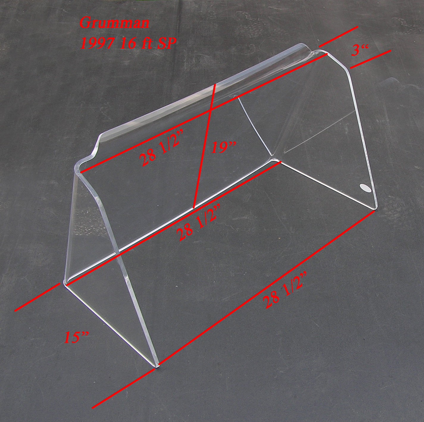 Grumman 1997 16ft Bass Full Console Shield