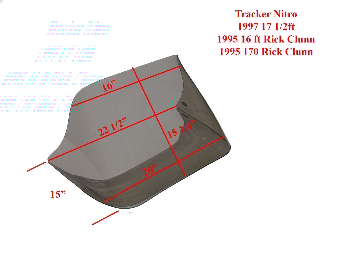 Tracker Nitro 1995 160 TF Rick Clunn SC