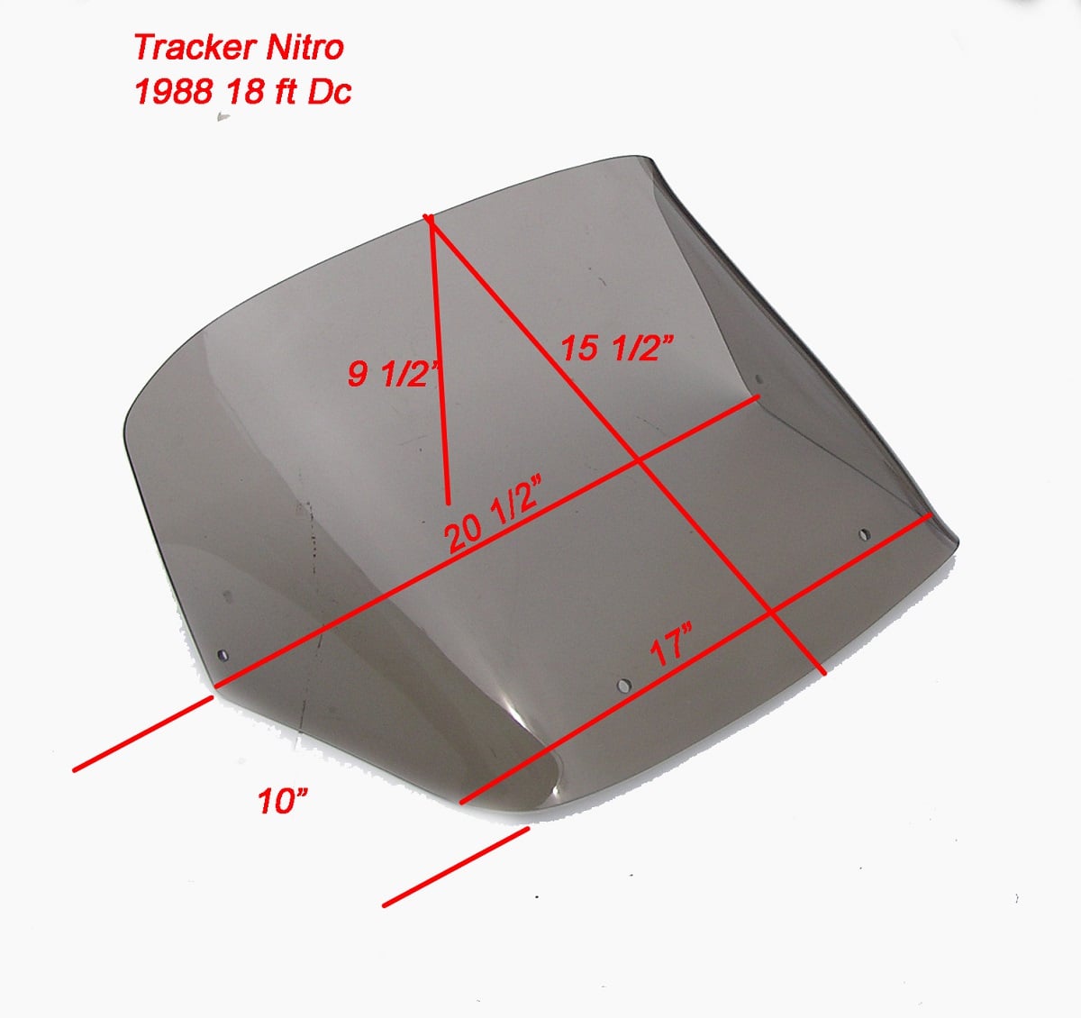 Tracker Nitro 1988 18ft Bass Boat DC