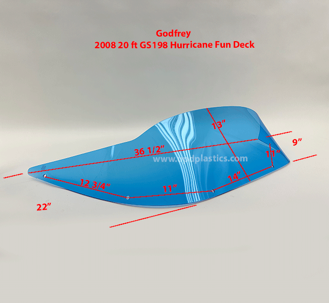 Godfrey 2008 20ft GS198 Hurricane Fundeck