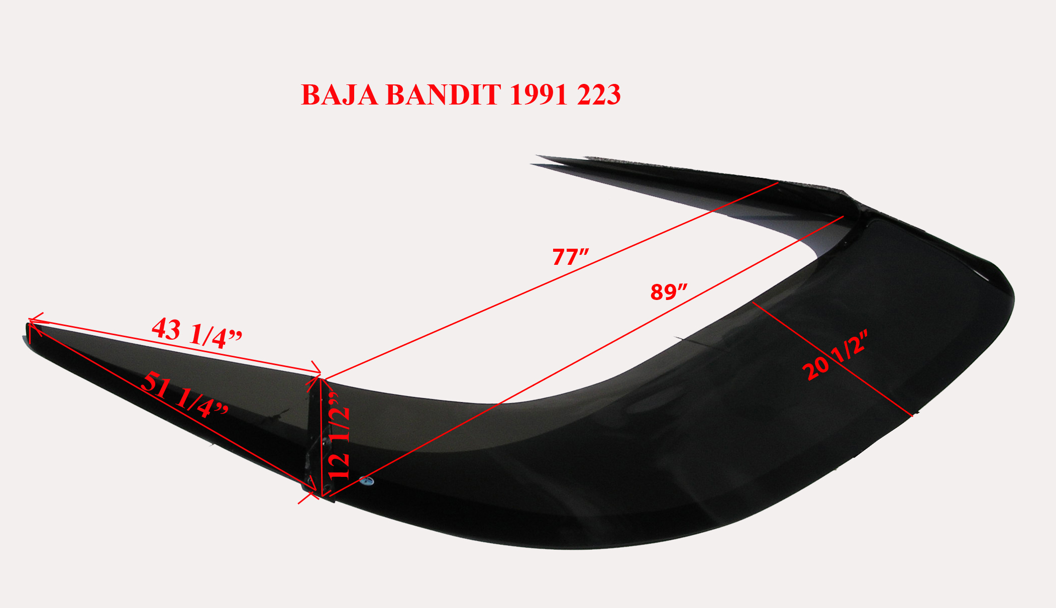 Baja 1991 223 Bandit *Only available in 2064 Medium Grey Smoke!