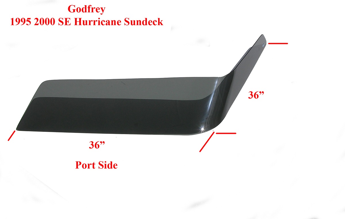 Godfrey 1995 2000 Hurricane Deck Boat SE DC Bow Shield