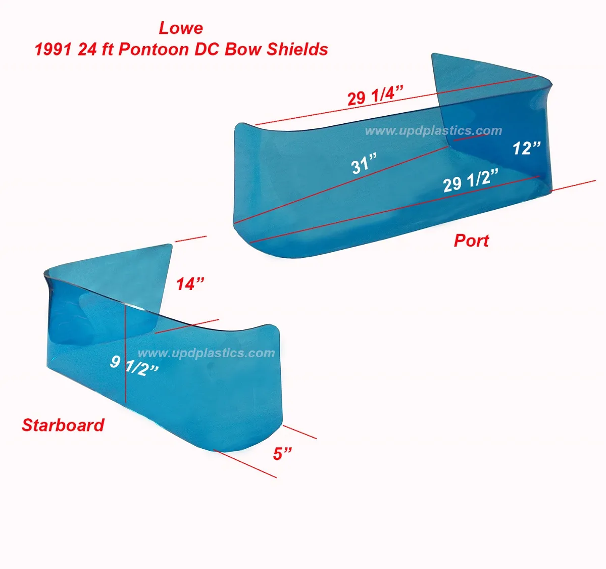 Lowe 1991 24ft Pontoon DC Bow Shields