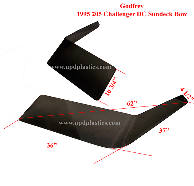 Godfrey 1995 205 Challenger Sundeck DC Bow Shield