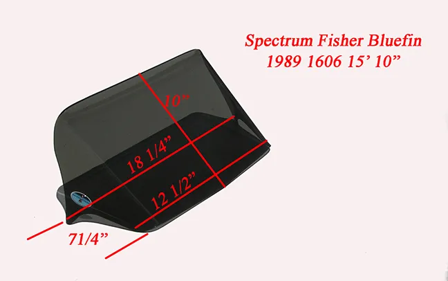 Fisher 1989 1606 Spectrum JA Bluefin SC (Small Shield)