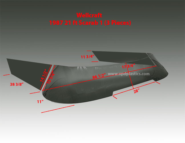 Wellcraft 1987 21ft Scarab 1 (3 Pieces)