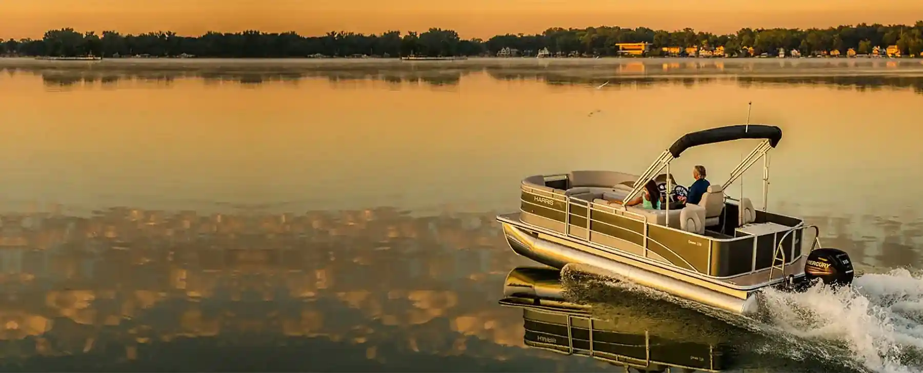 man takes a vessel ride