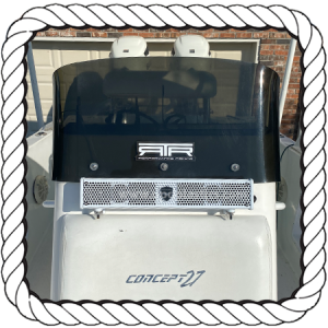 Concept 1998 27 ft Performance Fish boat windshields